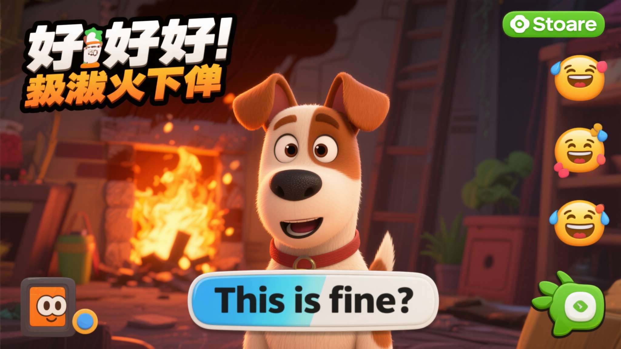 当“This is fine”变成游戏:著名火灾狗表情包衍生游戏《一切都好:极限硬撑》即将在steam上发售! 当“This is fine”变成游戏:著名火灾狗表情包衍生游戏《一切都好:极限硬撑》即将在steam上发售!